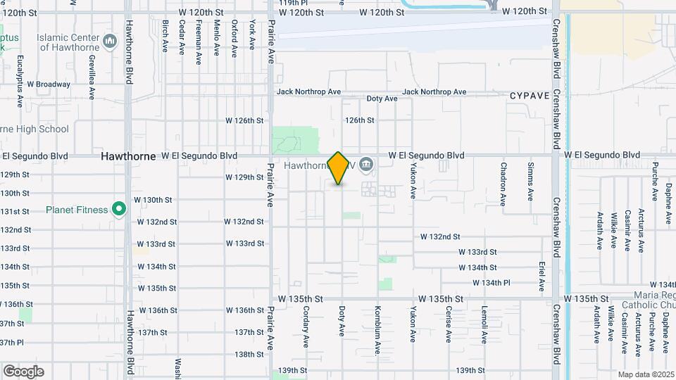 12927 Doty Ave Map and Location Details