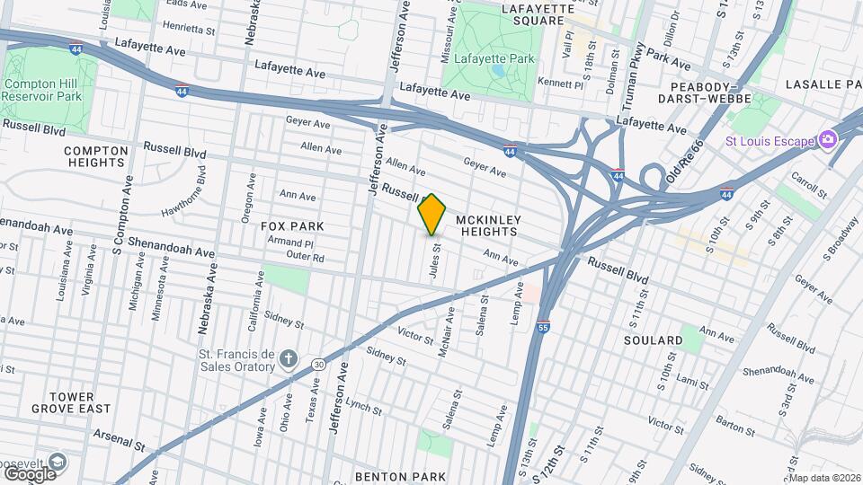 2209-2211 Jules St Map and Location Details