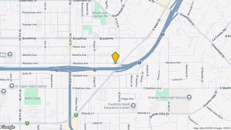 1489 Naranca Ave Map and Location Details