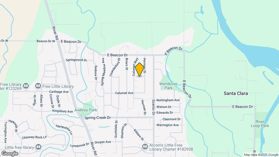 4677 Calumet Way Map and Location Details