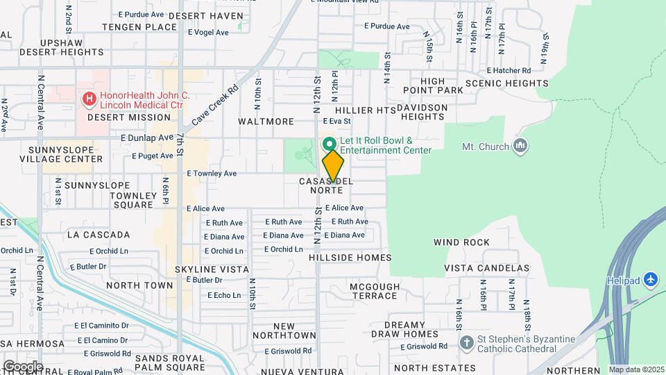 1228 E Lawrence Ln Map and Location Details