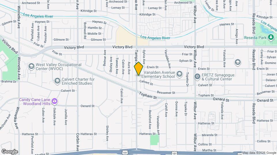 6164 Tampa Ave Map and Location Details