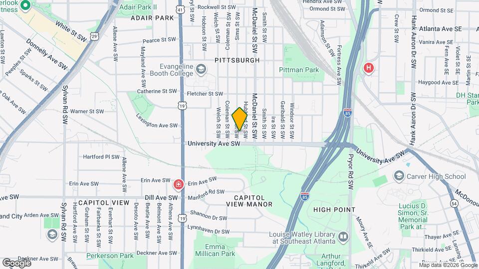 1180 Sims St SW Map and Location Details