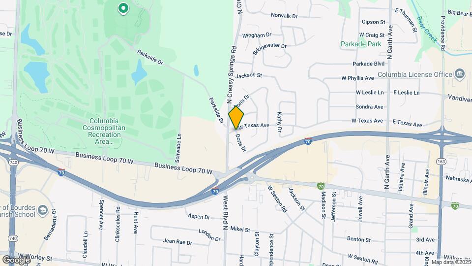 920 W Texas Ave Map and Location Details