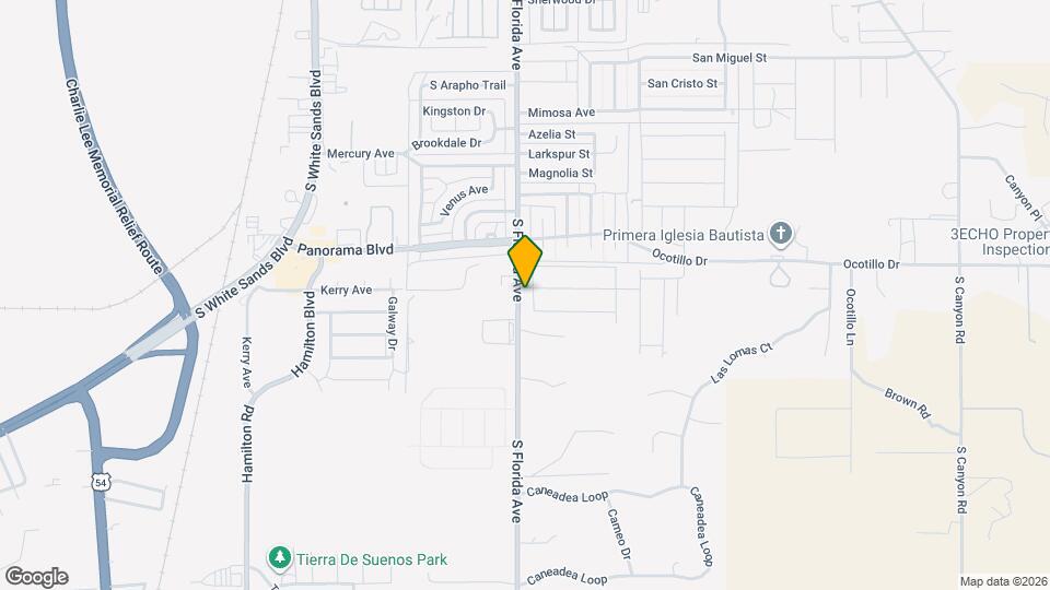 4 Bedroom 2 Bath with Solar on a Large Corner Lot Map and Location Details