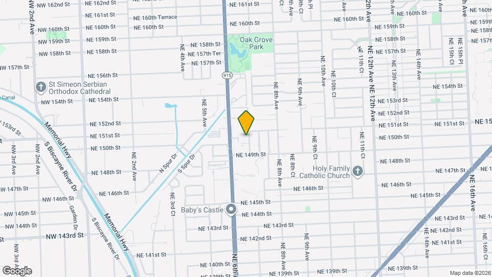 15020 NE 6th Pl Map and Location Details