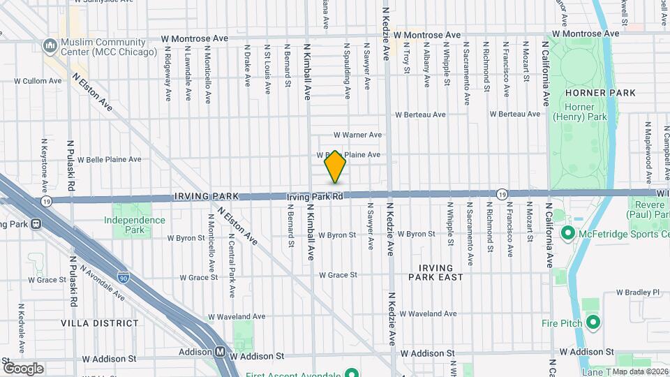 3300 W Irving Park Rd Map and Location Details