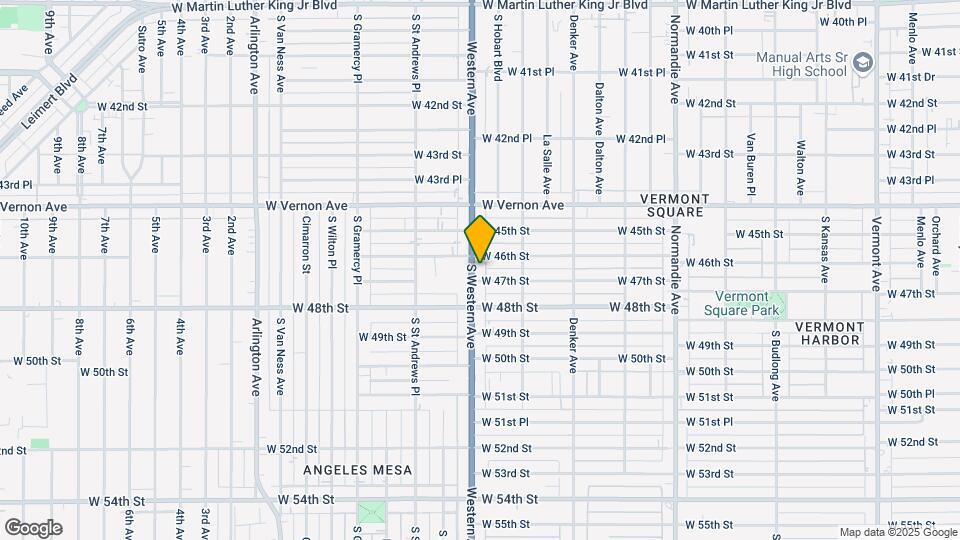 4614 S Western Ave Map and Location Details