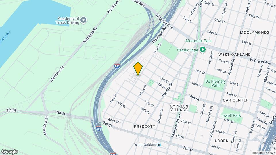 1313 Wood St Map and Location Details