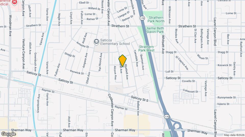 7652 Goodland Ave Mapa y Detalles de la Ubicación