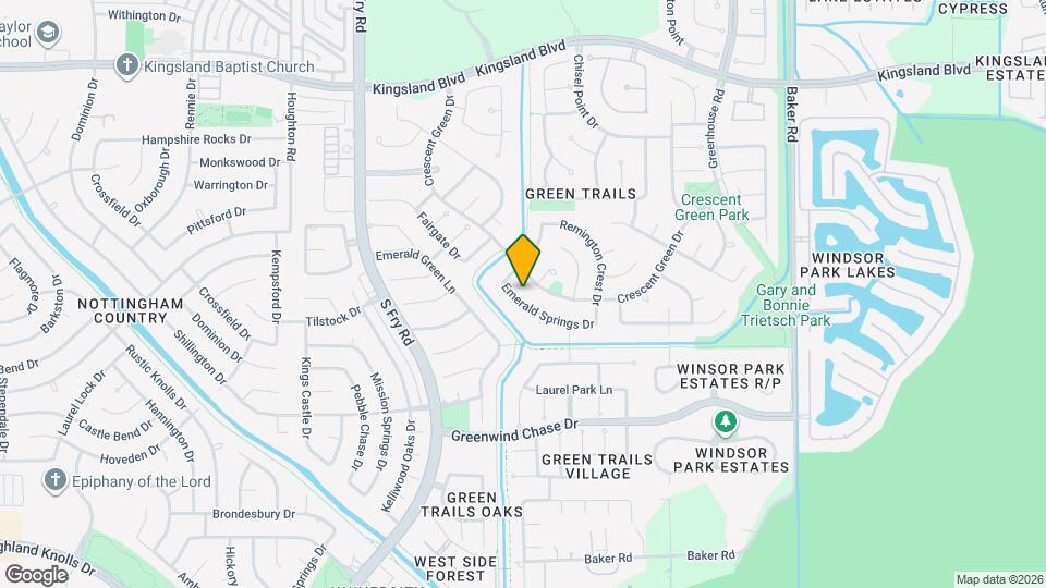 19822 Emerald Springs Dr Map and Location Details