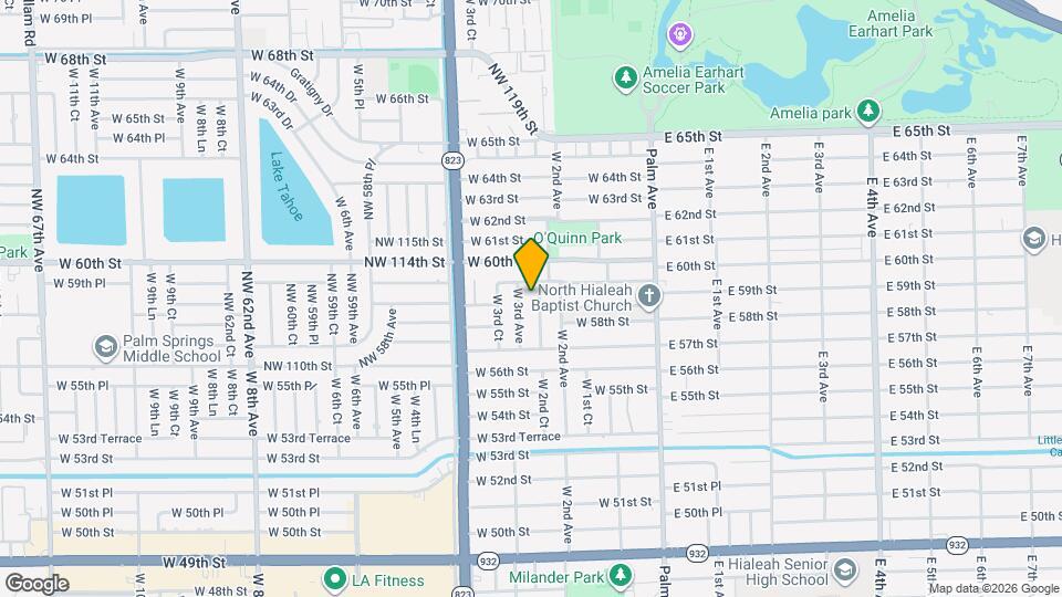 5862 W 2nd Ct Map and Location Details