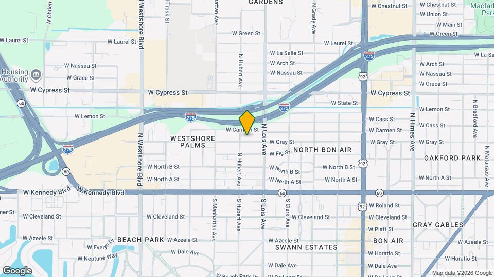 4209 W Gray St Mapa y Detalles de la Ubicación