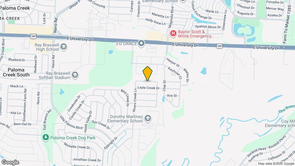 3104 Walker Creek Dr Map and Location Details