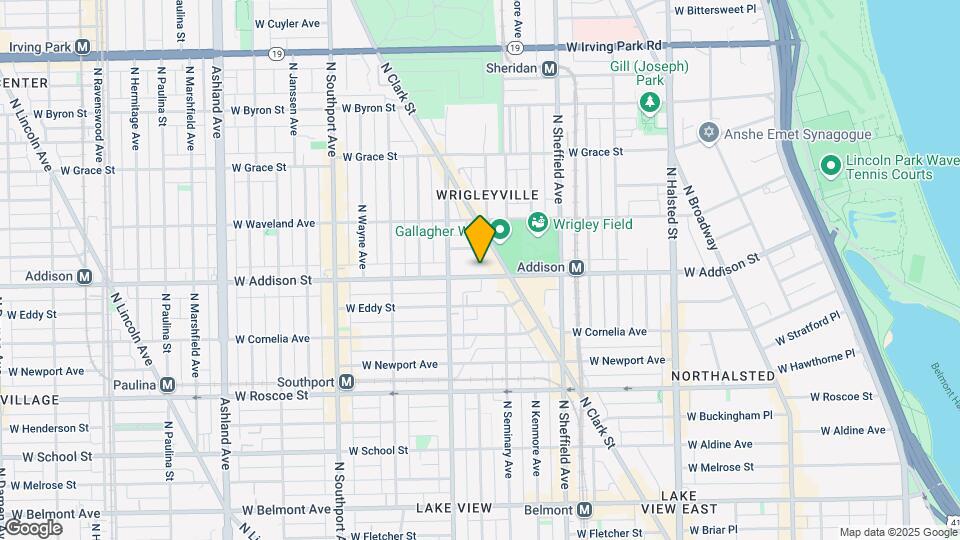 1120 W Addison St Map and Location Details
