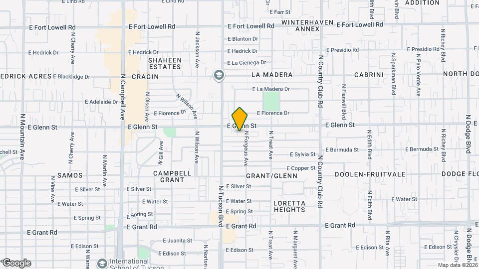 2548 E Glenn St Map and Location Details
