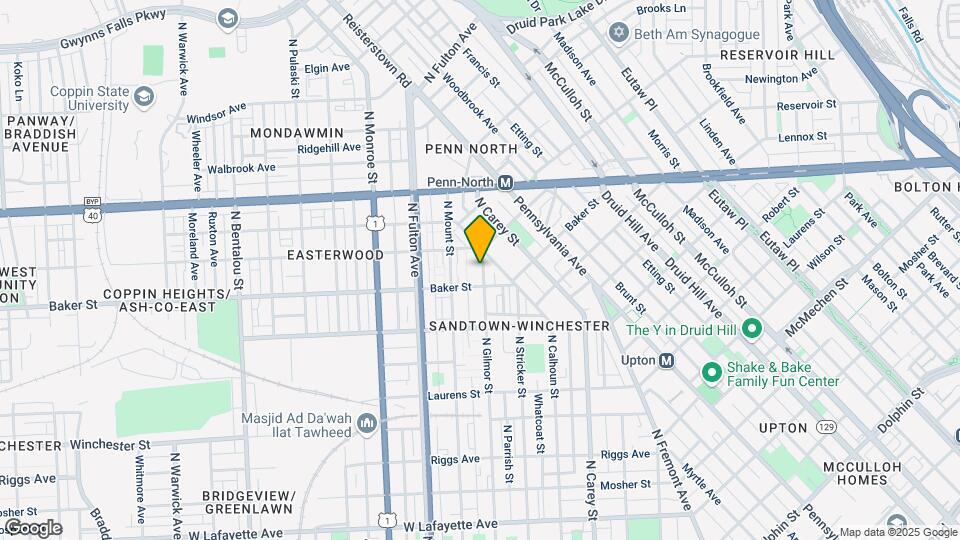 1620 N Gilmor St Map and Location Details