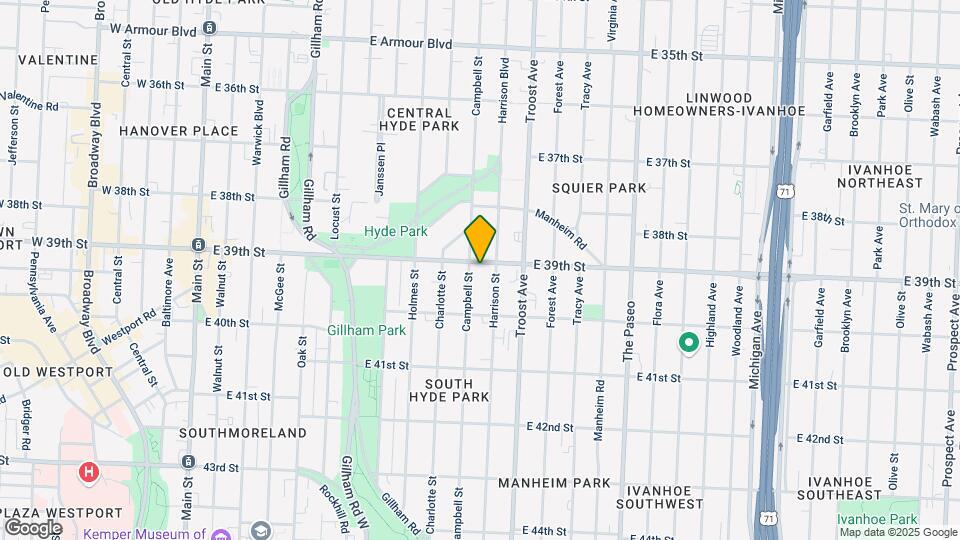 901-909 E 39th St Mapa y Detalles de la Ubicación