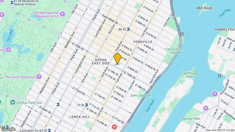 325 E 79th St Mapa y Detalles de la Ubicación