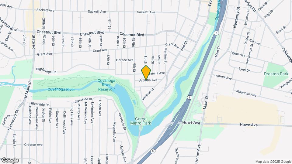 754 Arcadia Ave Map and Location Details