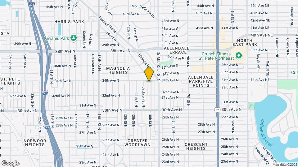 3326 10th St N Map and Location Details