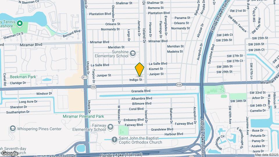 7731 Indigo St Map and Location Details