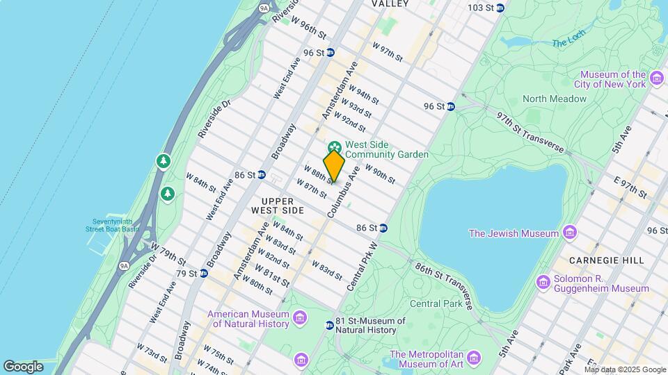 114 W 88th St Map and Location Details