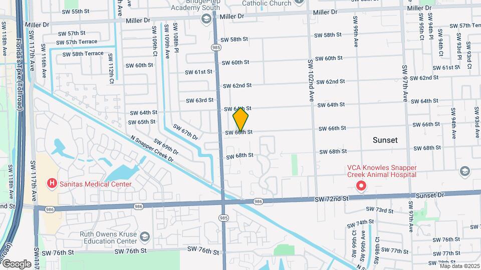 10511 SW 66th Terrace Map and Location Details