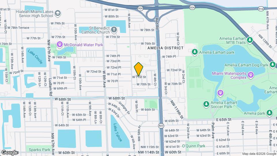 7095 W 5th Ct, Unit A1 Map and Location Details