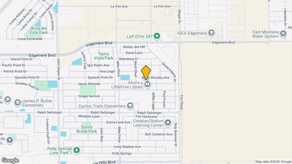 14833 Harry Flournoy Ave Map and Location Details