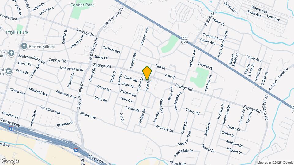 1307 Opal Rd Mapa y Detalles de la Ubicación