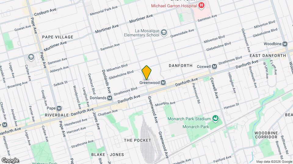 685 Greenwood Ave, Unit #304 Map and Location Details