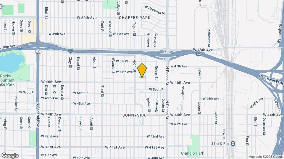 1919 W 46th Ave, Unit #6 Map and Location Details
