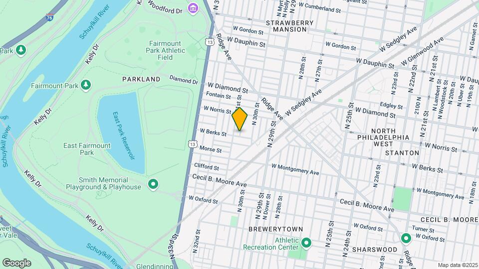 3031 W Berks St Map and Location Details