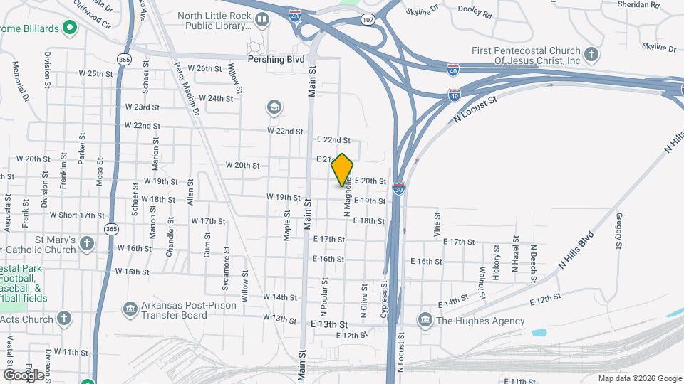 1913 N Magnolia St Map and Location Details