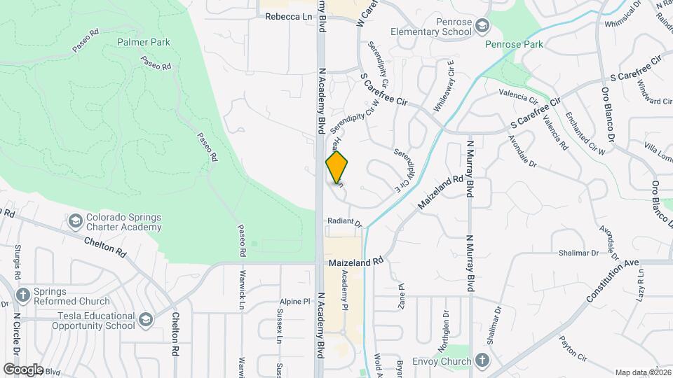 2626 Hearthwood Ln Map and Location Details