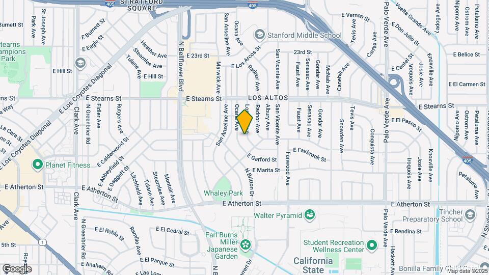 2061 Lomina Ave Map and Location Details