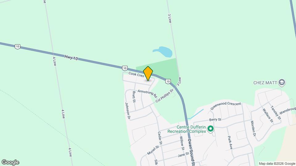 758 Cook Cres Map and Location Details