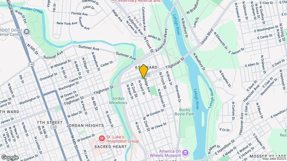 636 Ridge Ave Map and Location Details