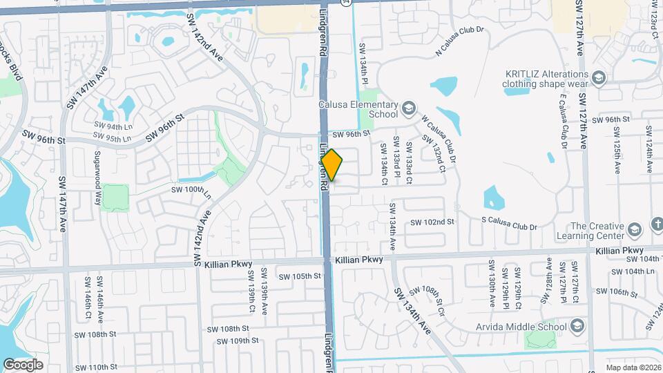 9940 SW 136th Ct Map and Location Details