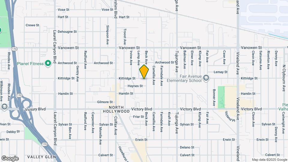 11560 Kittridge St Map and Location Details
