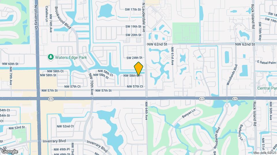 5721 NW 64th Way Map and Location Details