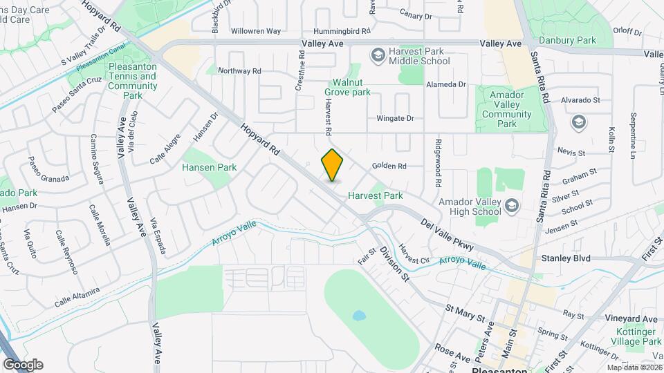 1523 Hopyard Rd Map and Location Details