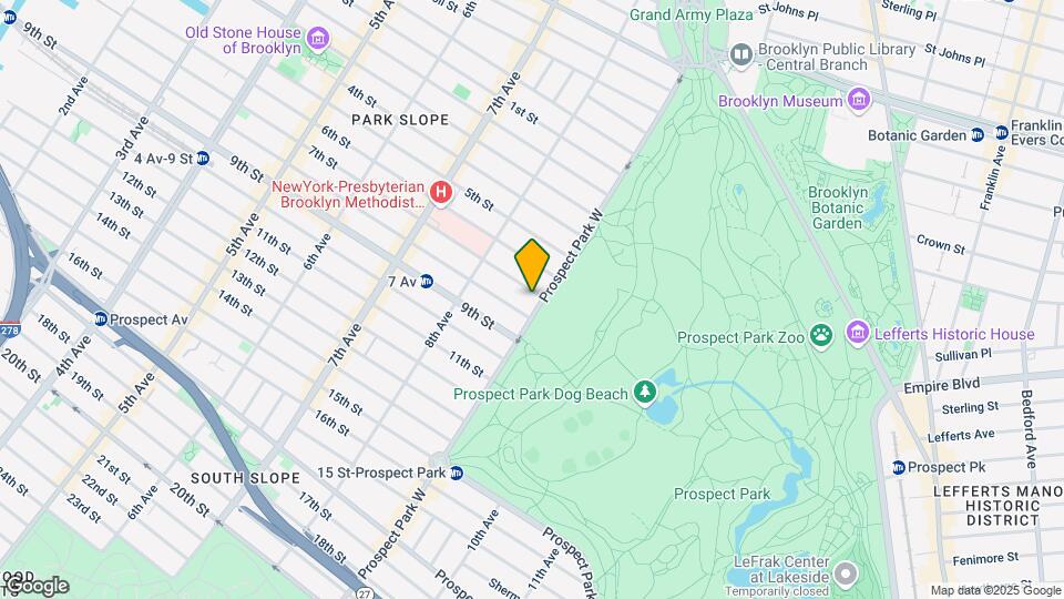 119 Prospect Park W Map and Location Details