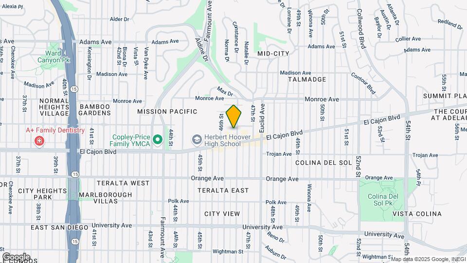 4334-4340 Menlo Ave Map and Location Details