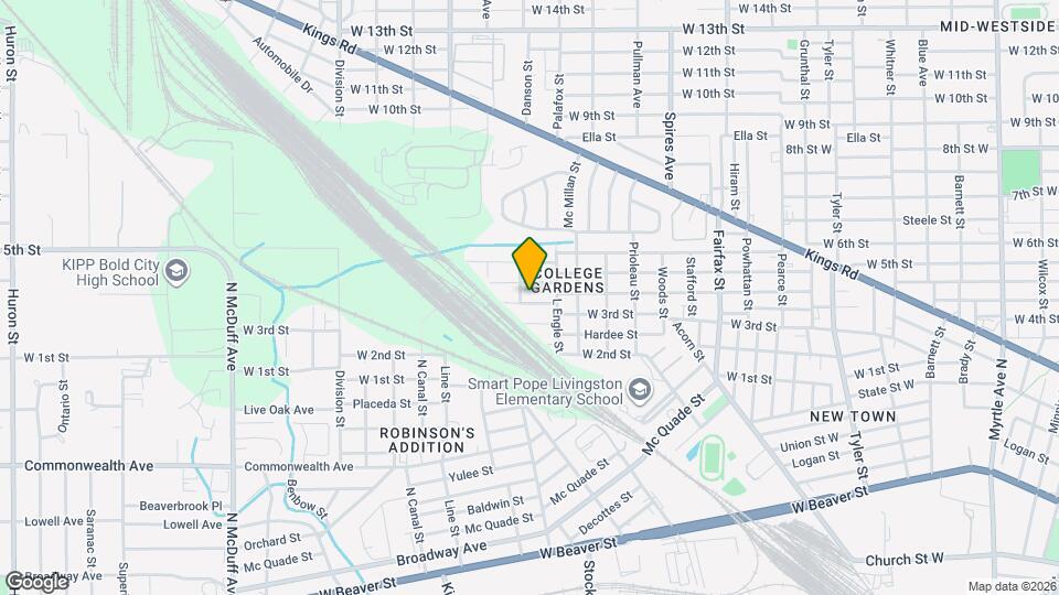 1995 W 4th St Map and Location Details