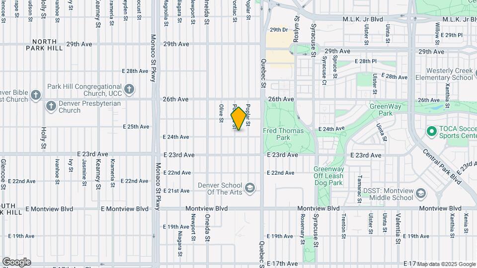 2400 Pontiac St Map and Location Details