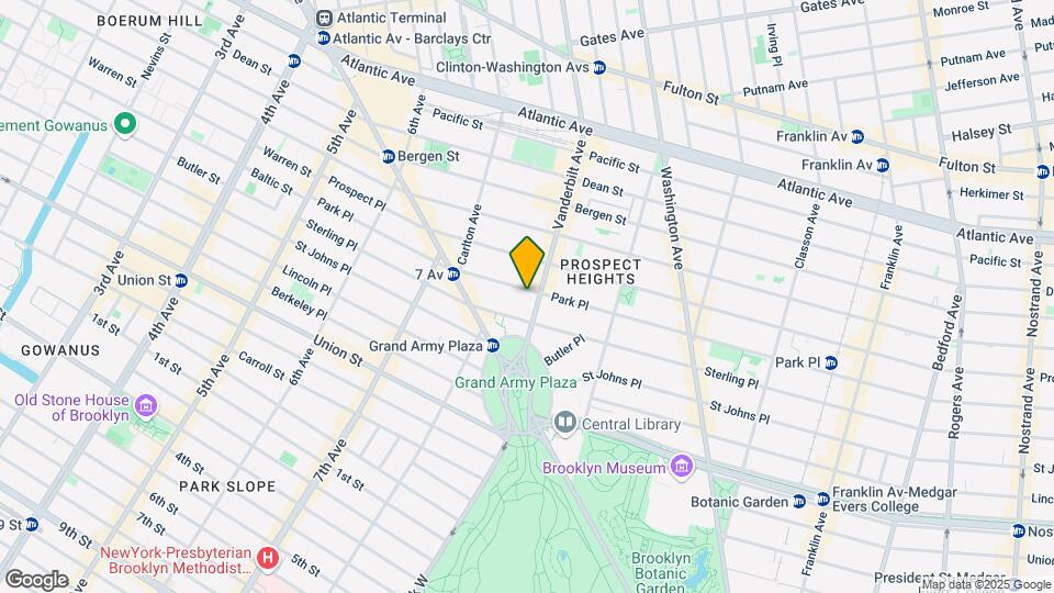 250 Park Pl Map and Location Details
