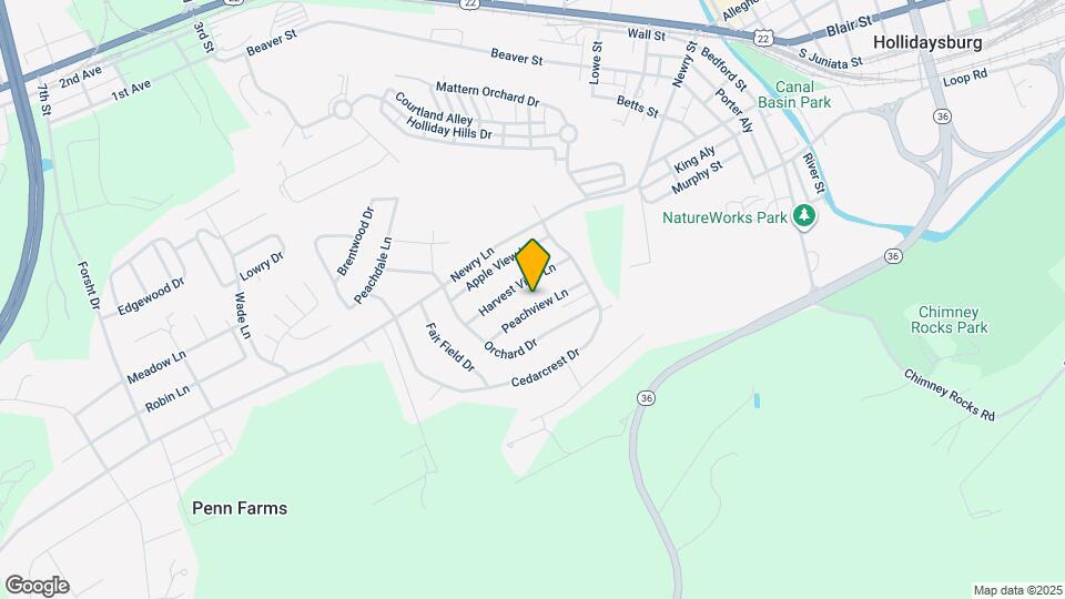638 Peachview Ln Map and Location Details