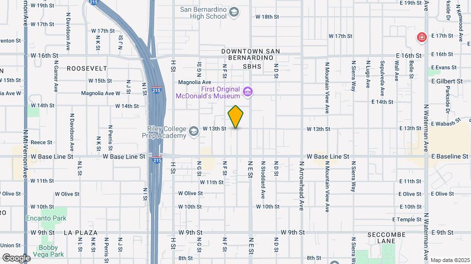 1288 N Acacia Ave Map and Location Details